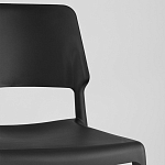 Пластиковый стул на ножках из массива бука Ferret Black 4 шт варинант исполнения - 8 | Loft Concept в Брянске