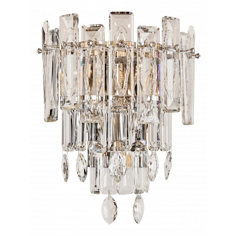 Бра с хрустальными подвесками Gorgeous Crystal Light Золотой Прозрачный Хром Бра с хрустальными подвесками Gorgeous Crystal Light Золотой Прозрачный Хром в Брянске | Loft Concept