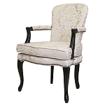Кресло c растительным орнаментом Aubrey Classical Armchair beige jacquard варинант исполнения - 3 | Loft Concept в Брянске