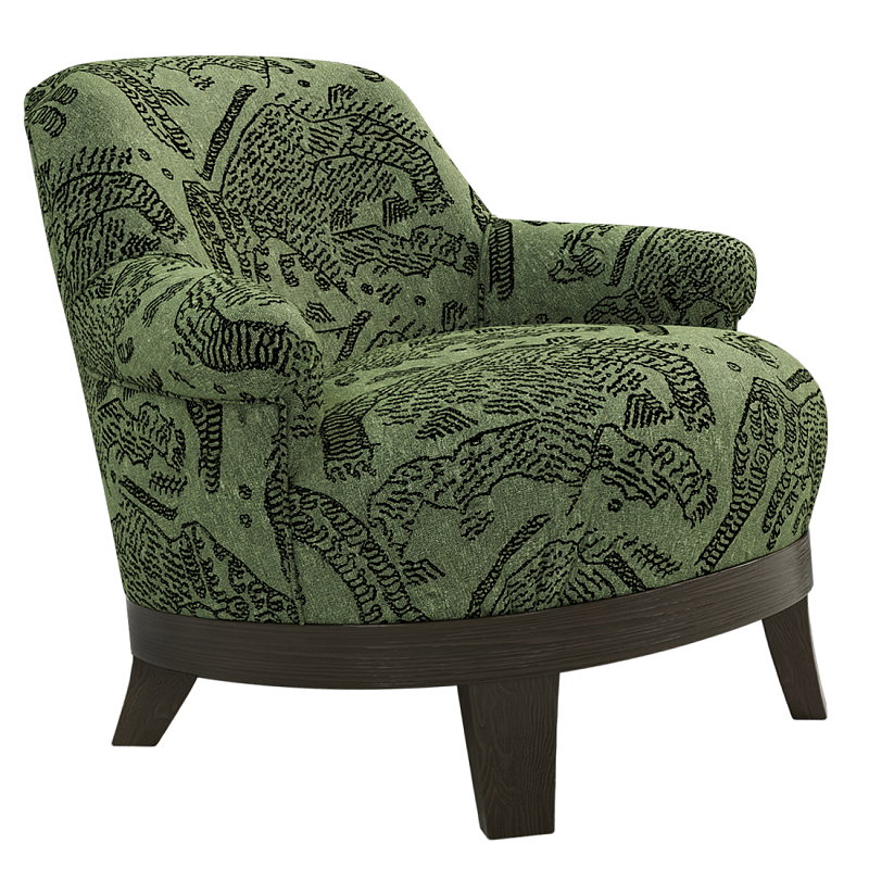 Кресло Turin Green Зеленый Коричневый в Брянске | Loft Concept 