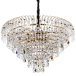Люстра с прозрачными и цветными подвесками из хрусталя Colorful Crystals Chandelier 18 варинант исполнения - 1 | Loft Concept в Брянске