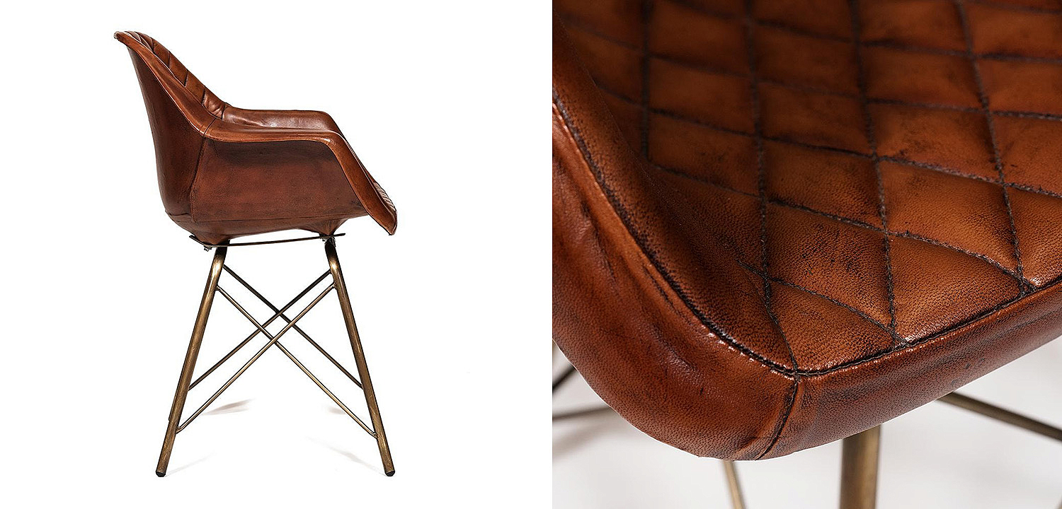 Кресло Leather Industrial armchair Кресло Leather Industrial armchair - Loft-Concept в Брянске