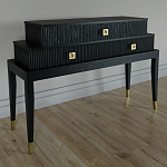 Премиальная Консоль с тремя ящиками Elsa Dreams Black варинант исполнения - 1 | Loft Concept в Брянске