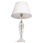 Настольная лампа хрустальная с белым абажуром Diamond Facets варинант исполнения - 2 | Loft Concept в Брянске