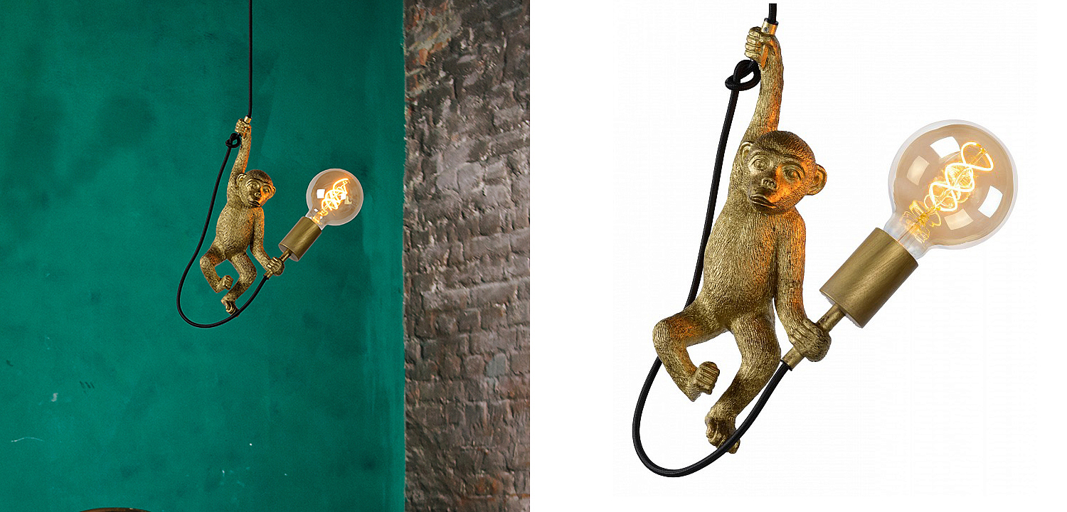 Подвесной светильник Monkey holding a light bulb Подвесной светильник Monkey holding a light bulb - Loft-Concept в Брянске