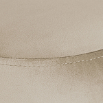 Банкетка круглая бежевый велюр на 4-х металлических ножках черного цвета SANJAY варинант исполнения - 4 | Loft Concept в Брянске