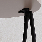 Стол приставной с 2-мя круглыми бежево-серыми столешницами ESSEL LIGHT MOCHA варинант исполнения - 1 | Loft Concept в Брянске