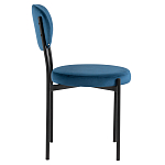 Стул с круглым сиденьем на металлическом основании ALFIE CHAIR Blue варинант исполнения - 5 | Loft Concept в Брянске