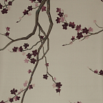 Обои ручная роспись Cherry Tree Special Colourway on Icefield dyed silk варинант исполнения - 1 | Loft Concept в Брянске