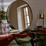 Круглое настенное зеркало Frontera Mirror варинант исполнения - 3 | Loft Concept в Брянске