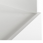 Стеллаж книжный белый с 3-мя открытыми полками и дверкой Strict Lines варинант исполнения - 3 | Loft Concept в Брянске