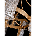 Люстра двухъярусная круглая с текстурными цилиндрическими плафонами Glimpse варинант исполнения - 8 | Loft Concept в Брянске