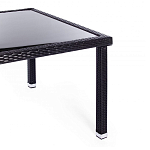 Обеденный комплект из искуственного ротанга Vintara черный варинант исполнения - 10 | Loft Concept в Брянске