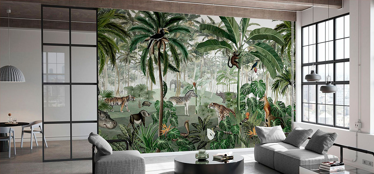 Обои ручная роспись Jungle Lookbook Обои ручная роспись Jungle Lookbook - Loft-Concept в Брянске