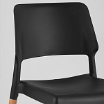 Пластиковый стул на ножках из массива бука Ferret Black 4 шт варинант исполнения - 7 | Loft Concept в Брянске