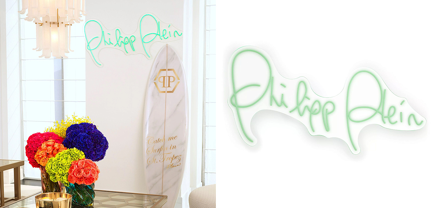 Неоновая настенная лампа Neon Philipp Plein Неоновая настенная лампа Neon Philipp Plein - Loft-Concept в Брянске