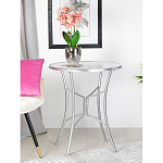 Столик приставной с круглой столешницей на серебристом основании Scenical Table варинант исполнения - 4 | Loft Concept в Брянске