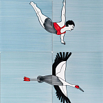 Плитка с узором Аист варинант исполнения - 3 | Loft Concept в Брянске