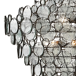 Люстра с каскадом из круглых прозрачных декоративных элементов Harmony of Light варинант исполнения - 1 | Loft Concept в Брянске