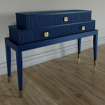 Премиальная Консоль с тремя ящиками Elsa Dreams Blue варинант исполнения - 1 | Loft Concept в Брянске