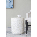 Приставной столик с рисунком из раковин устриц Bone Inlay варинант исполнения - 5 | Loft Concept в Брянске