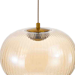 Подвесной светильник с янтарным рифленым стеклянным плафоном Ferm Living варинант исполнения - 4 | Loft Concept в Брянске