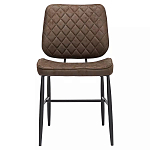 Стул с темно-коричневой обивкой из экокожи Benderson варинант исполнения - 1 | Loft Concept в Брянске