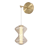 Бра светодиодное с стеклянным волнообразным плафоном Amphora of Light варинант исполнения - 3 | Loft Concept в Брянске