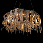 Люстра круглая подвесная с металлическими дугами и длинными цепочками 80 см Atlantis Chain варинант исполнения - 8 | Loft Concept в Брянске