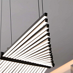 Люстра в виде распахнутых крыльев из тонких металлических планок Flight of Freedom варинант исполнения - 10 | Loft Concept в Брянске