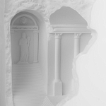 Встраиваемый в стену гипсовый светильник под покраску в античном стиле Antiquity Athena варинант исполнения - 8 | Loft Concept в Брянске