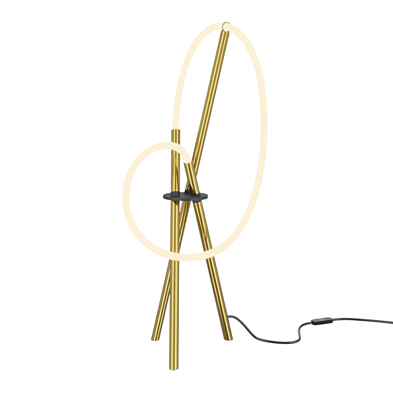 Настольный светильник Crochet Brass 3000К 15Вт Латунь Белый в Брянске | Loft Concept 