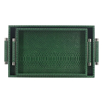 Комплект из двух прямоугольных подносов зеленого цвета Serpent варинант исполнения - 1 | Loft Concept в Брянске