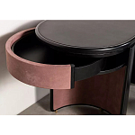 Дизайнерский письменный стол овальной формы с 2-мя выдвижными ящиками по бокам Parsec варинант исполнения - 4 | Loft Concept в Брянске