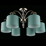 Люстра потолочная Nikoletta с бирюзовым плафоном варинант исполнения - 2 | Loft Concept в Брянске