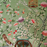 Обои ручная роспись Belvoir Pistachio варинант исполнения - 4 | Loft Concept в Брянске