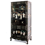 Шкаф черный в китайском стиле  Chinese Cabinet Black варинант исполнения - 4 | Loft Concept в Брянске