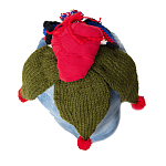 Подушка из джинсовой одежды и вязания Heart&Brain варинант исполнения - 1 | Loft Concept в Брянске