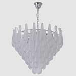 Люстра с подвесками из рифленного стекла в форме капель Textured Glass Chandelier варинант исполнения - 12 | Loft Concept в Брянске