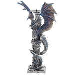 Подсвечник в виде Дракона Grey Blue Dragon Candlestick варинант исполнения - 3 | Loft Concept в Брянске