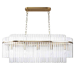 Люстра подвесная овальная со стеклянными трубками Nembus варинант исполнения - 1 | Loft Concept в Брянске