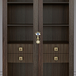 Дизайнерский шкаф витрина Elsa Dreams Walnut с 4-мя ящиками варинант исполнения - 2 | Loft Concept в Брянске