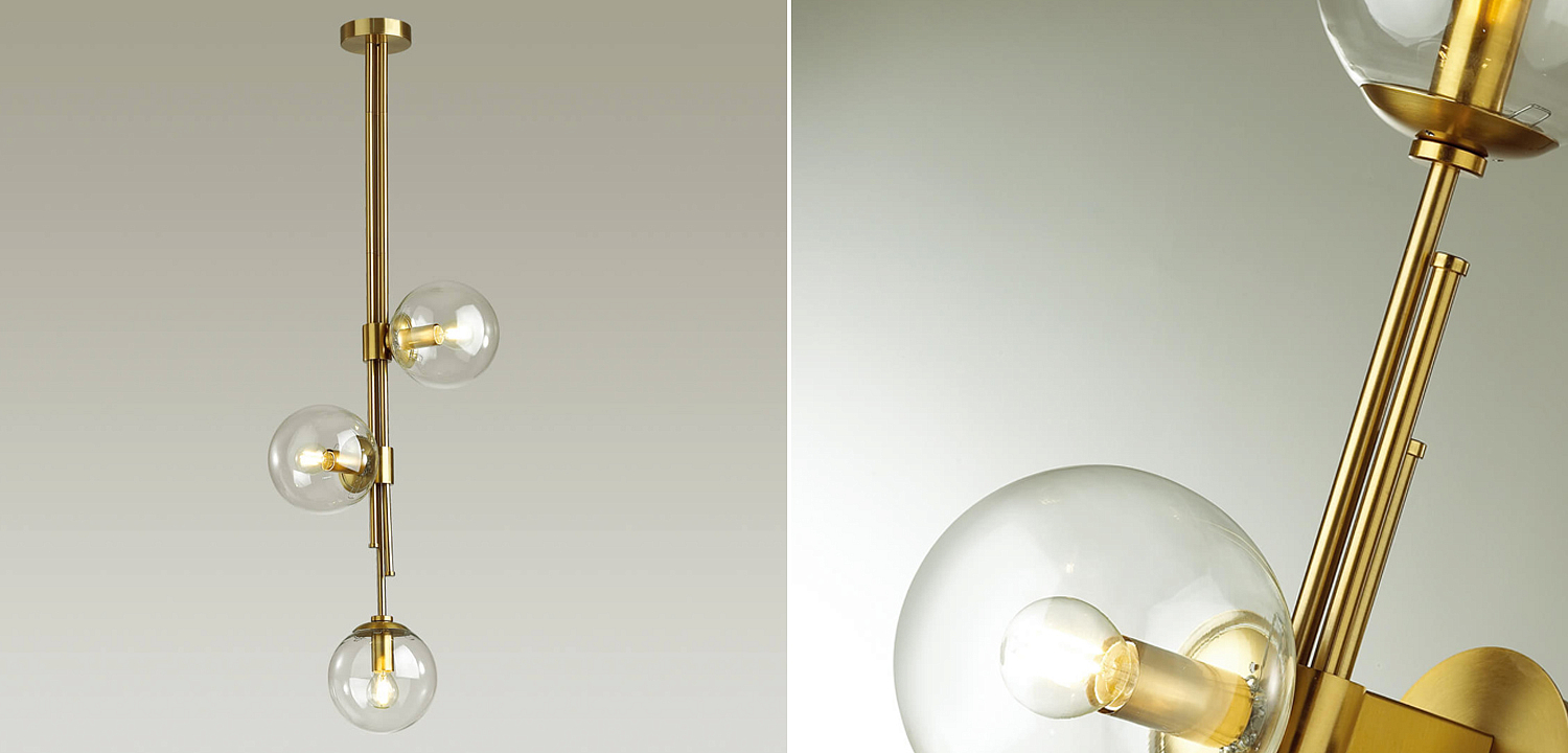 Светильник TRILOGY Ceiling Light Clear glass 100 Светильник TRILOGY Ceiling Light Clear glass 100 - Loft-Concept в Брянске