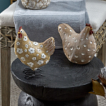 Статуэтка курица с текстурной поверхностью бежевого цвета Rustic Chicken варинант исполнения - 4 | Loft Concept в Брянске