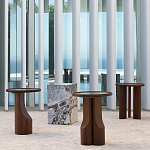 Приставной столик из массива дерева Walnut варинант исполнения - 12 | Loft Concept в Брянске