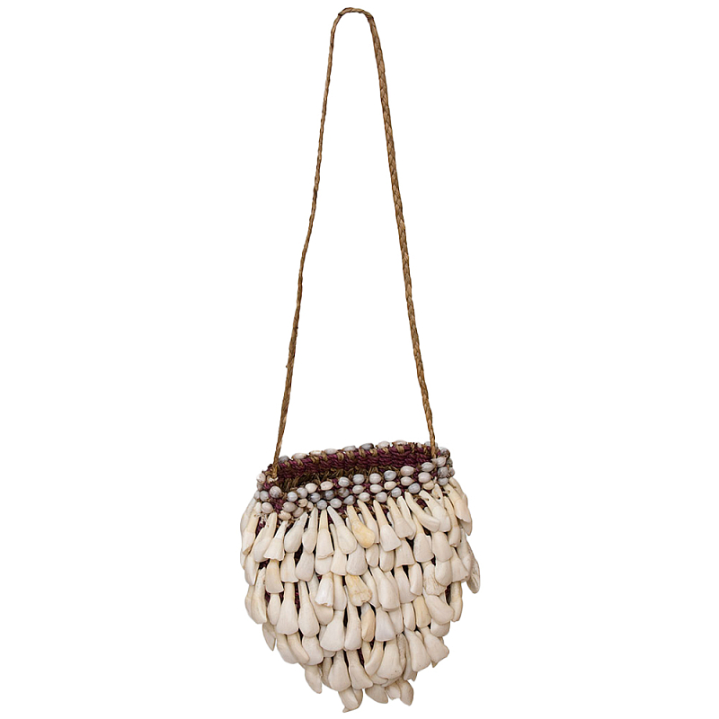 Декоративный этнический аксессуар сумка Aboriginal Bag Бежевый Коричневый в Брянске | Loft Concept 