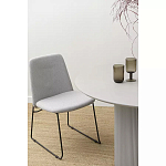 Стул мягкий светло-серый Chair Gray Runners варинант исполнения - 9 | Loft Concept в Брянске