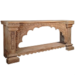 Большая Этническая Консоль с резным орнаментом  варинант исполнения - 1 | Loft Concept в Брянске