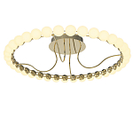 Люстра кольцевая потолочная с круглыми плафонами белого цвета PEARLS Suspension 60 варинант исполнения - 2 | Loft Concept в Брянске