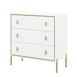 Комод белый глянцевый с тремя ящиками Antique Order варинант исполнения - 1 | Loft Concept в Брянске